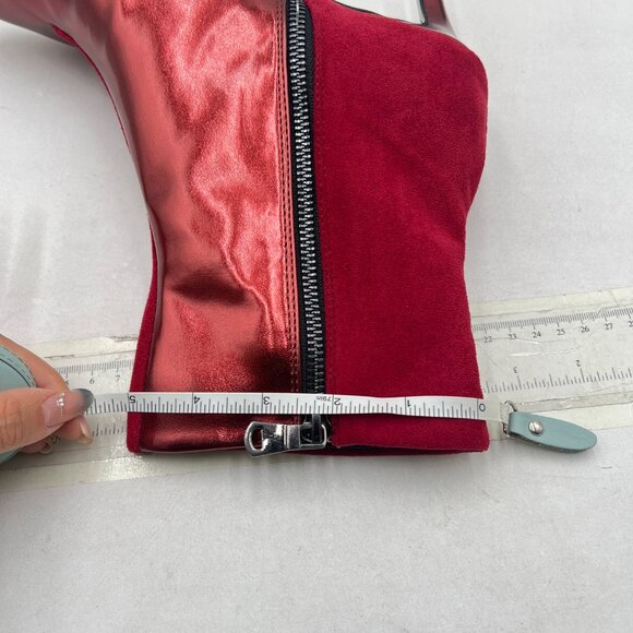 Wine Pointed Toe Ankle Booties High Heel Office Lady Comfy Daily Wear Dress Shoe - Picture 7 of 8